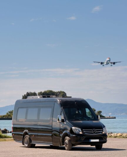 Corfu tours airport-port transfer van