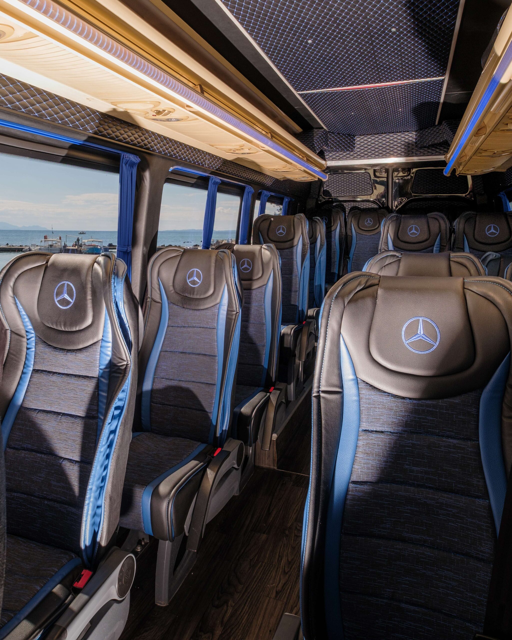 Corfu tours airport-port transfer van